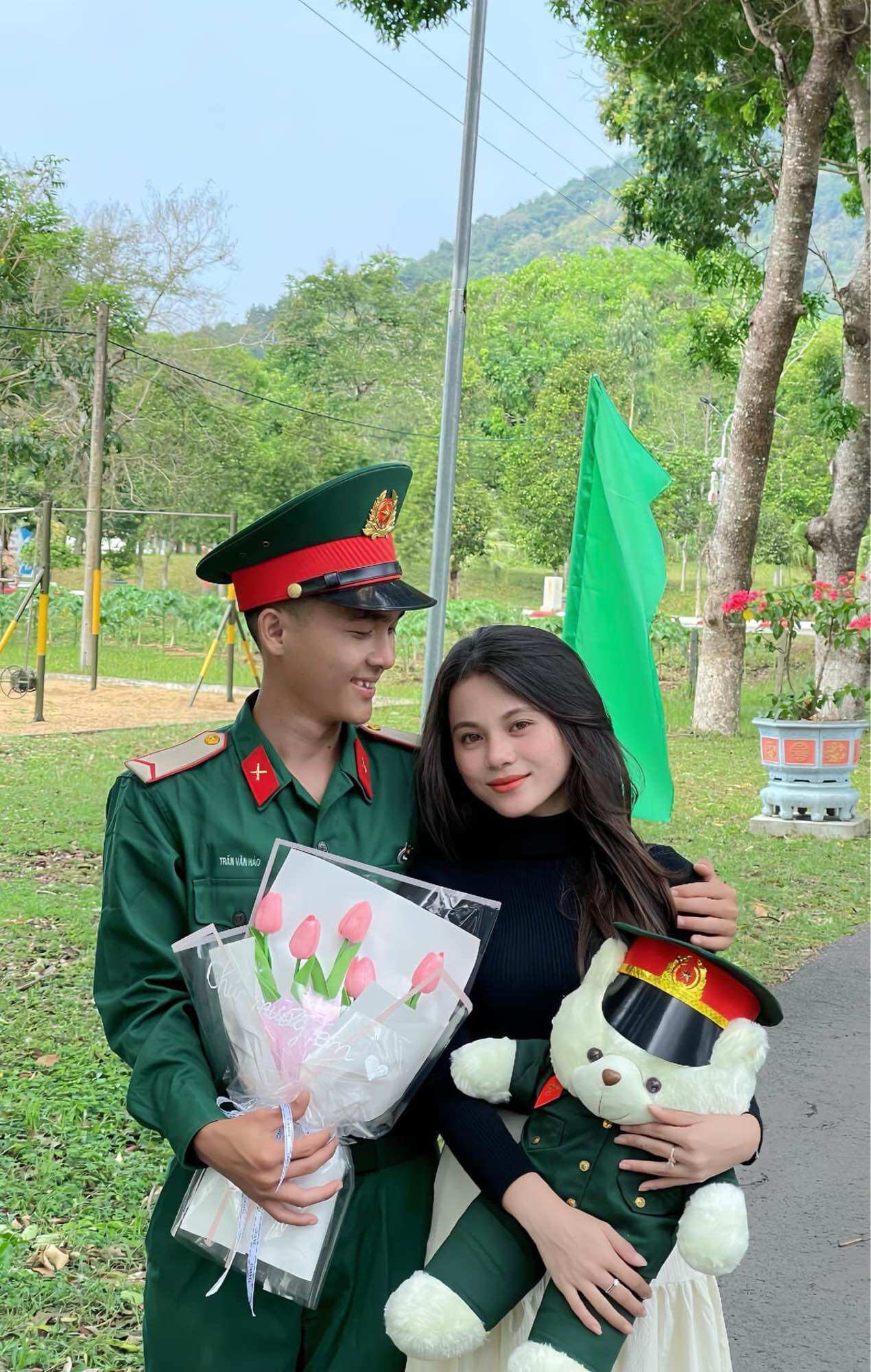 Gấu Bông Bộ Đội Quân Đội [ in tên ]