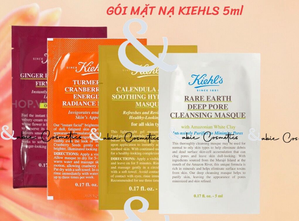 [Sample] Mẫu thử mặt nạ Kiehl’s đất sét - nghệ - cúc - gừng