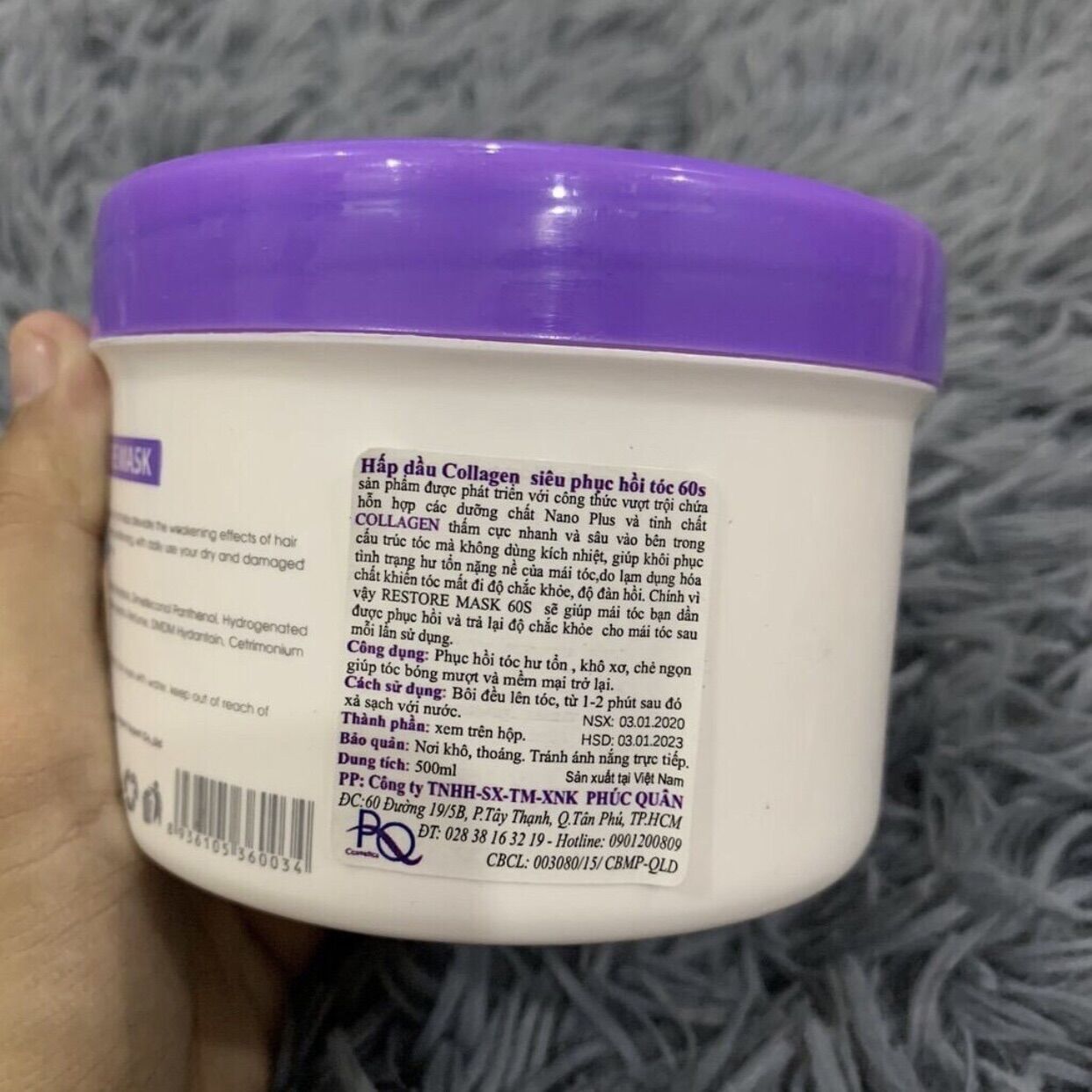[HCM]?? Mặt nạ dưỡng tóc Collagen 60s Algo Nano Plus 500ml ( Italia ) ??