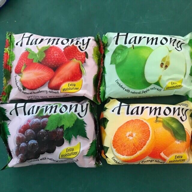 5 Cục Xà bông cục hương trái cây Harmony 75g