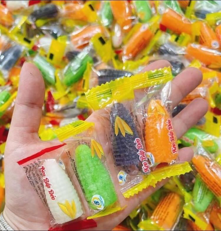 KẸO DẺO BẮP CÓ NHÂN/ MIX ĐỦ VỊ 1kg