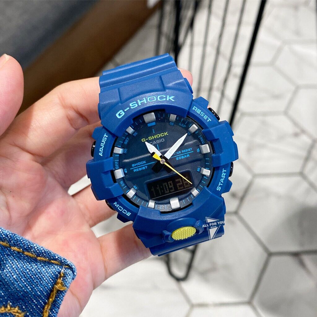 Đồng hồ g-shock ga 800 xanh đồng hồ thể thao