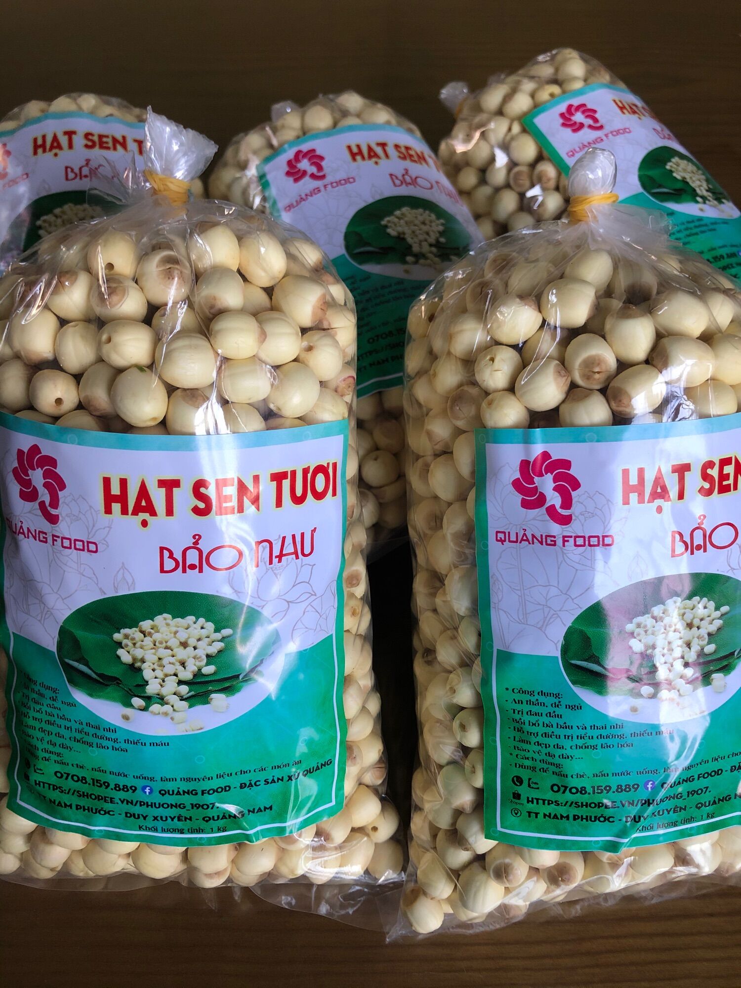 500gr sen tươi Quảng Nam nhà làm ( hạt bở, bùi, hạt tròn)