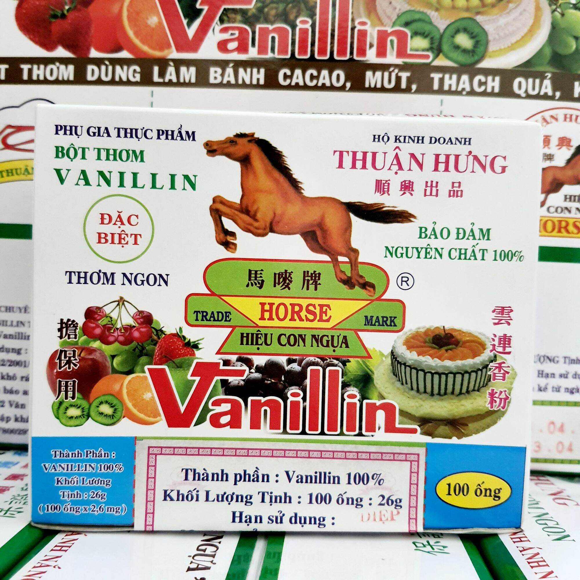 100 ống bột Vani 10 vỉ