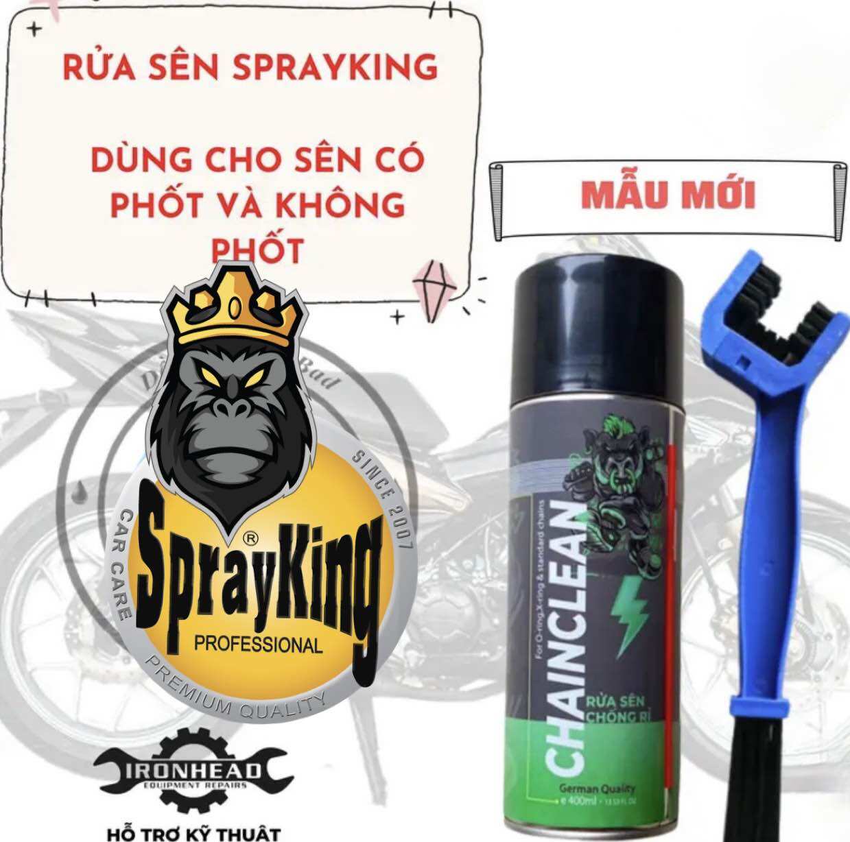 Chai xịt Rửa Sên Sprayking phiên bản mới