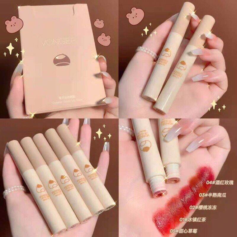 Set 5 cây son Vongee Hạt Dẻ