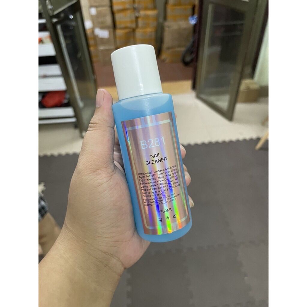 Nước lau gel thơm , cồn lau gel thơm 200ml