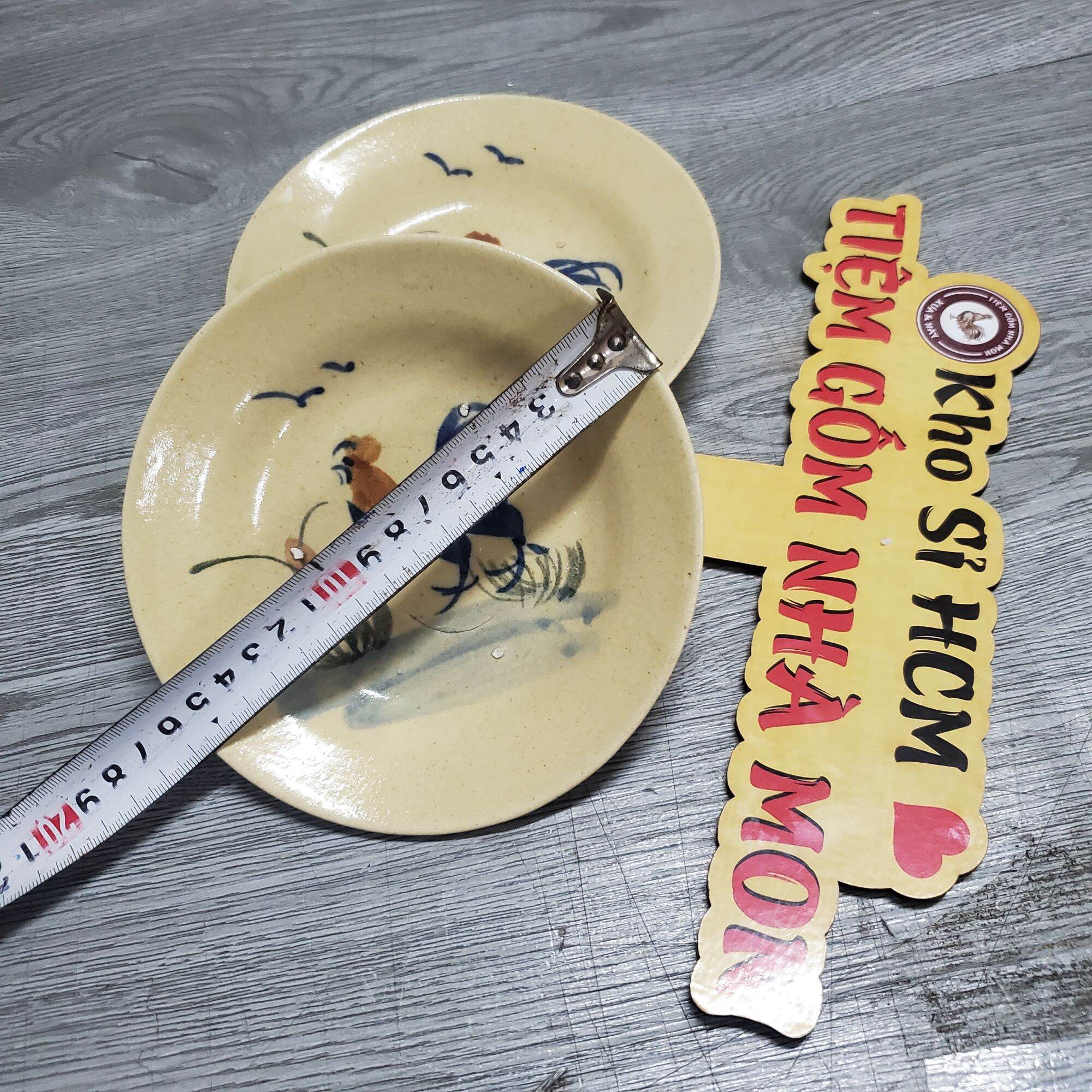 COMBO 3c DĨA GÀ XƯA (SIZE NHỎ) MS*033