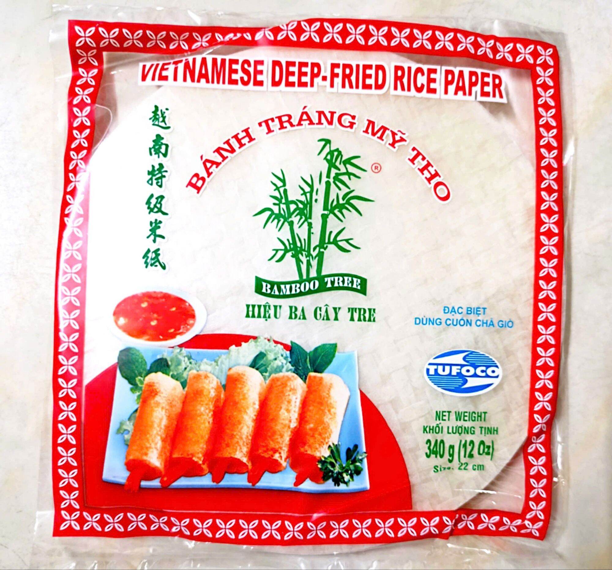Bánh Tráng chả Giò Ba Cây Tre loại A chuẩn xuất khẩu 340 gr
