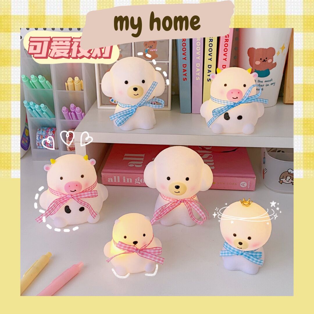 Đèn ngủ led mini hình động vật nhỏ dễ thương cute trang trí phòng