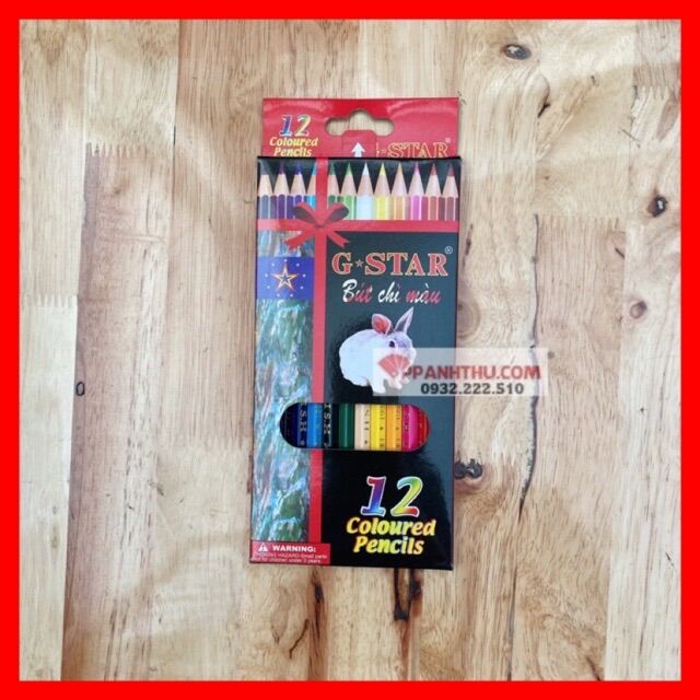 Bút chì màu 12 màu gstar dài