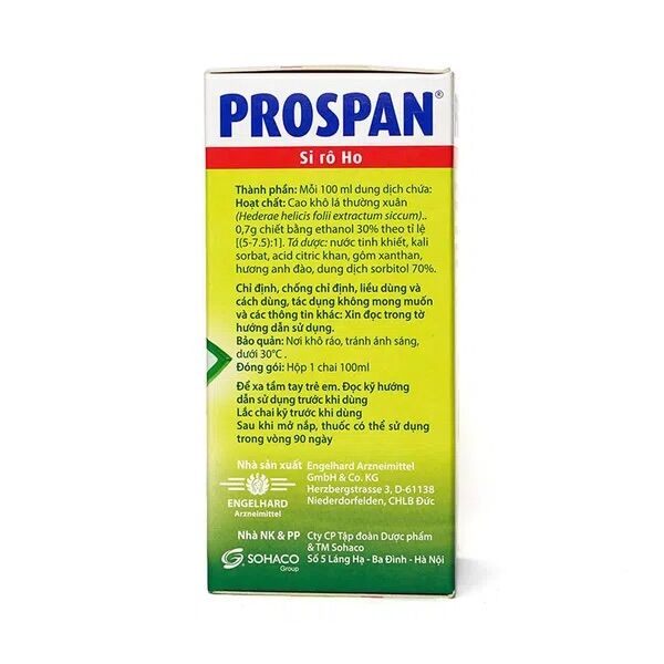 Siro ho Prospan 100ml