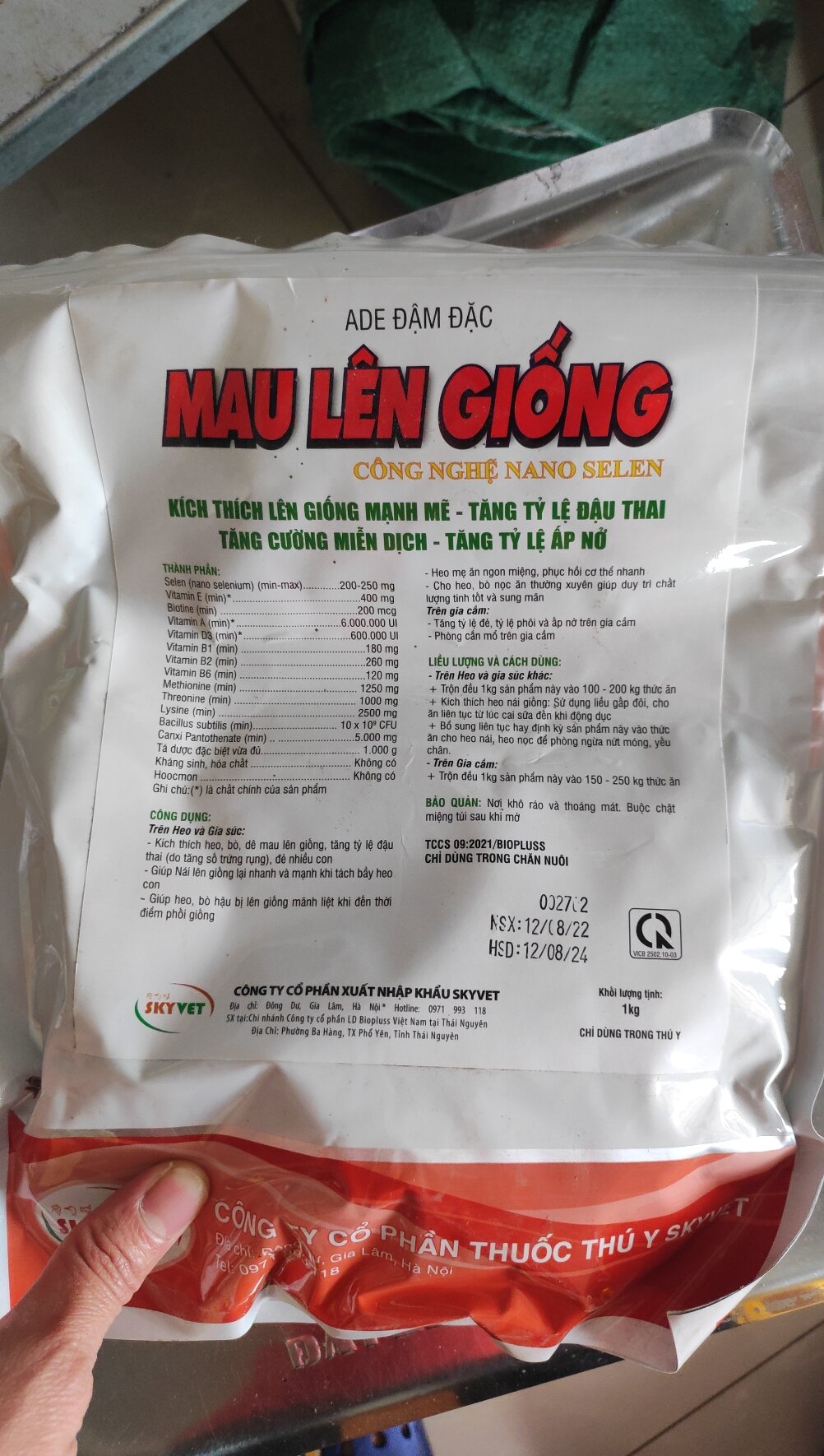 Mau Lên Giống . Giúp vật nuôi lên giống nhanh, tỉ lệ đậu cao, đẻ sai con.