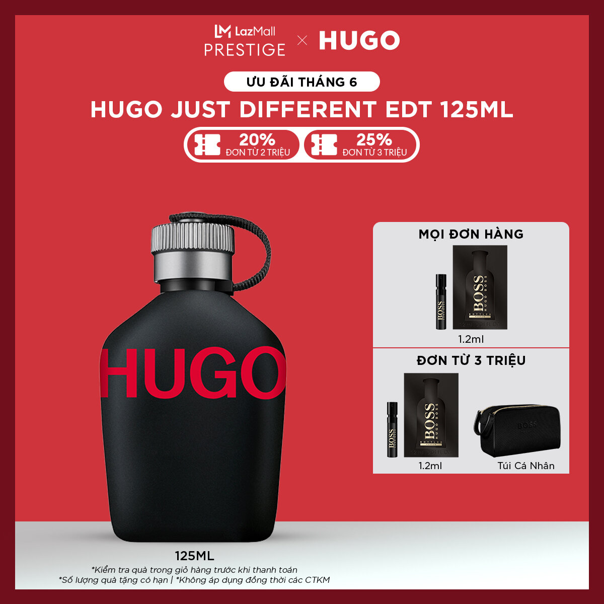 Nước hoa Nam HUGO Just Different EDT 125ml