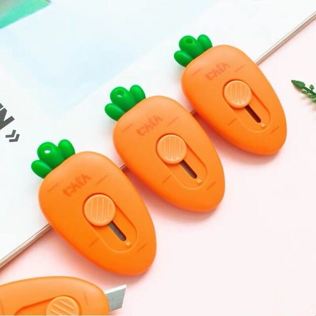 Dao rọc giấy m&g assn2243/ assn2242 mini lưỡi ngắn và lưỡi dài 9 mm , hình củ cà rốt