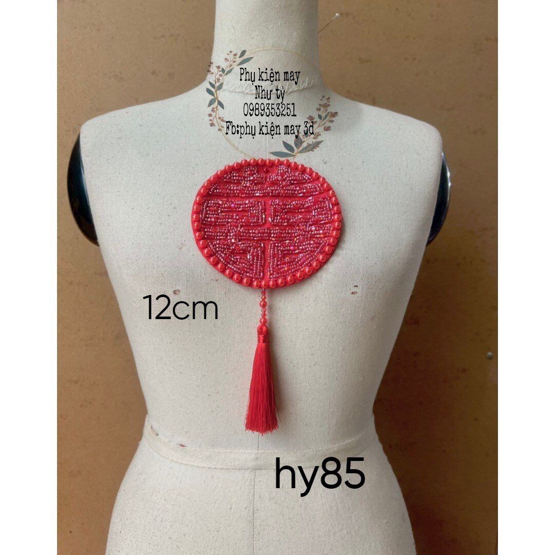 Chử hỷ kết vòng hạt trai nhựa 10cm