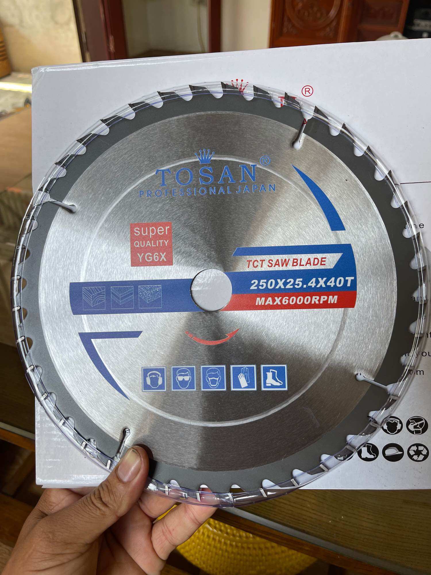 Lưỡi cưa gỗ Nhật bãi Tosan 255