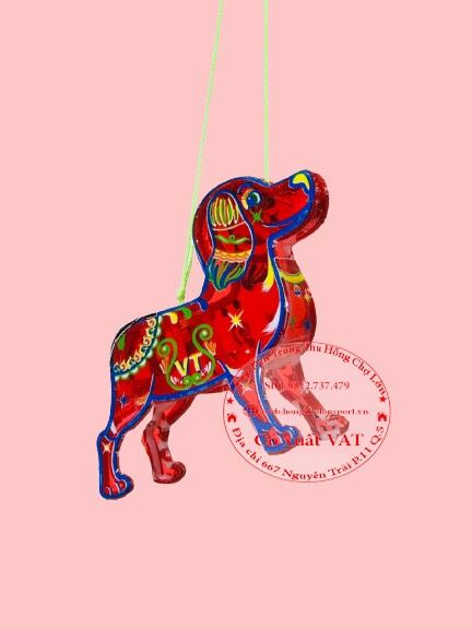 Đồ chơi lồng đèn trung thu mini nhựa hình CON CHÓ