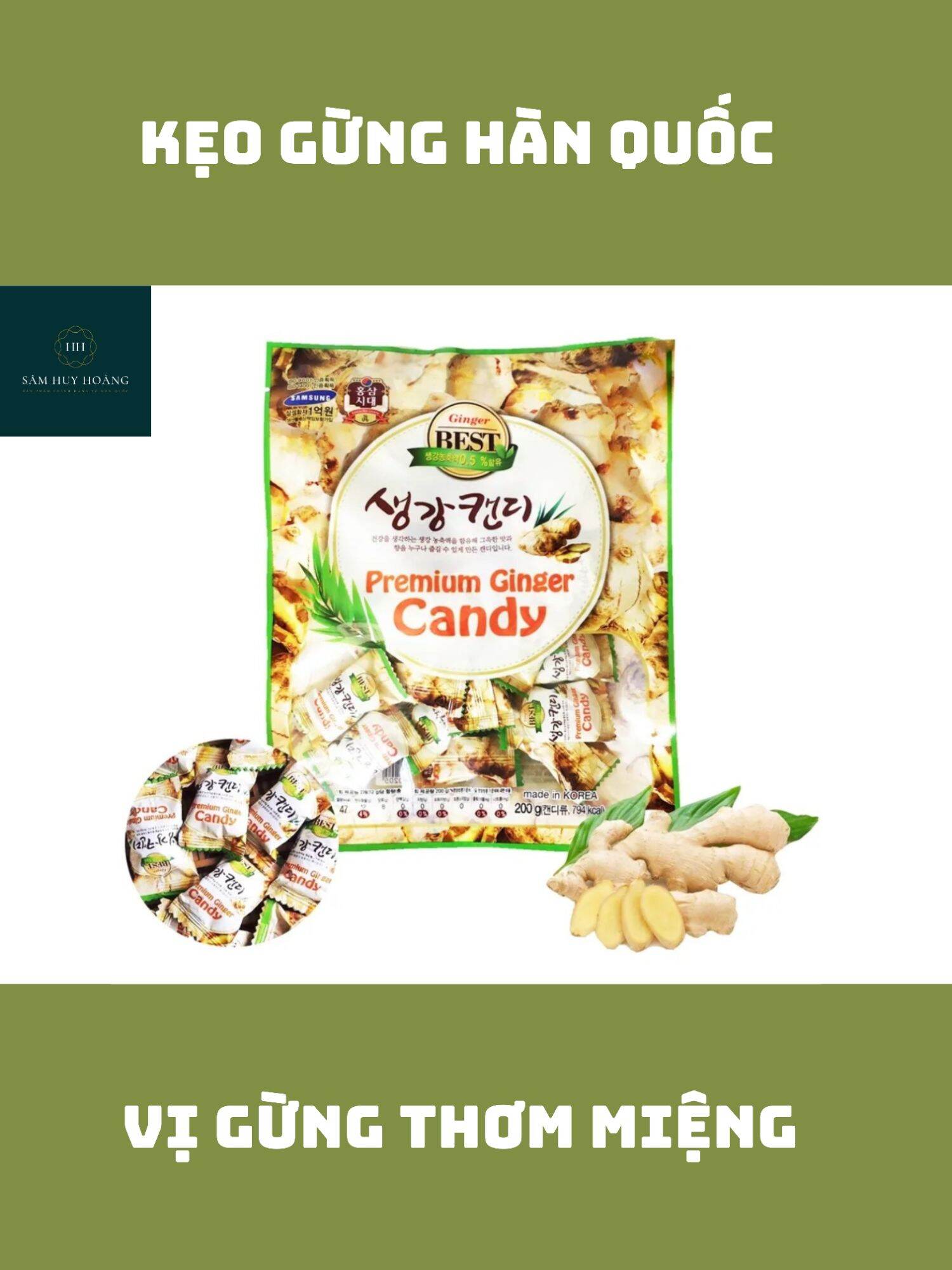 Kẹo gừng hàn quốc