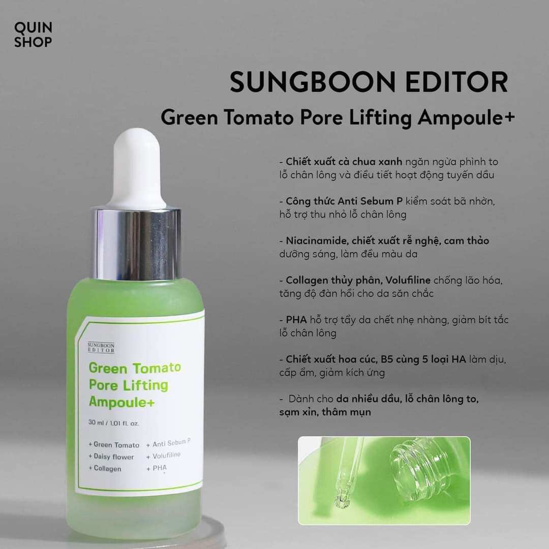 Serum Cà Chua Xanh Sungboon Editor Green Tomato