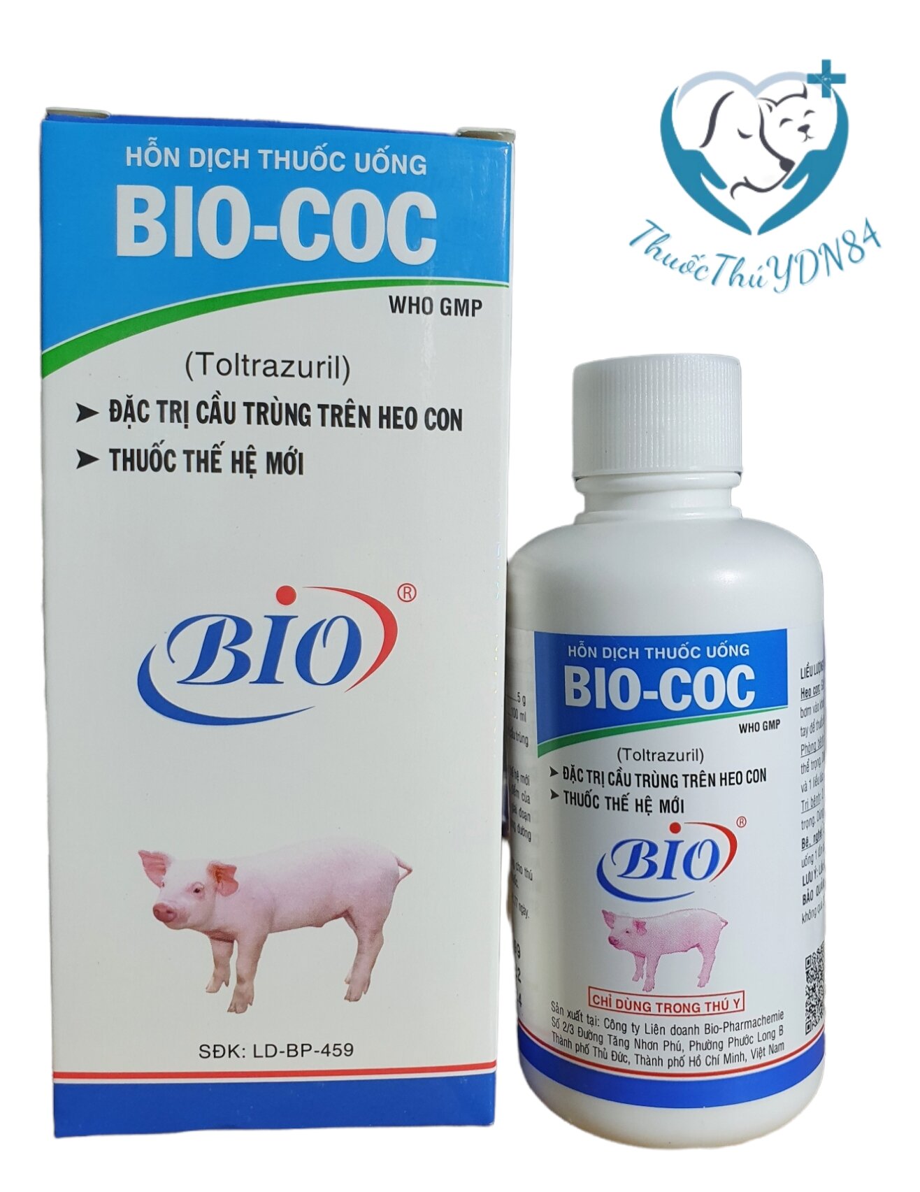 Bio coc 100ml cầu trùng heo con, bê nghé