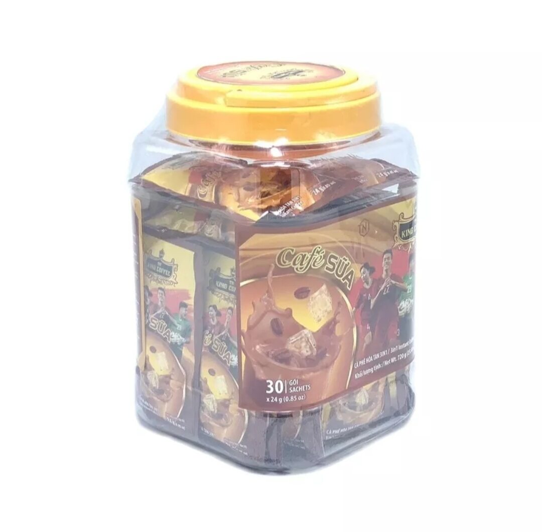 cà phê King cofee hộp nhựa 30 gói