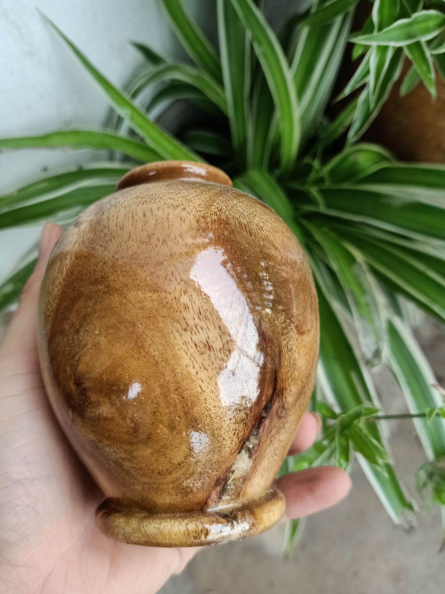 Chum phú quý phong thủy mịni gỗ tràm cao 10cm
