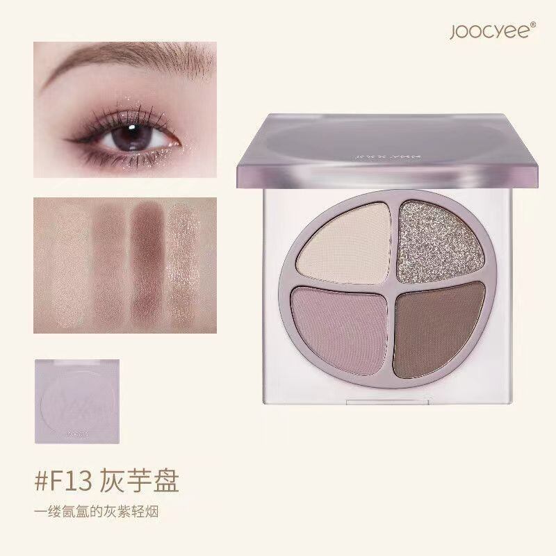 Bảng màu mắt bốn màu màu men joocyee bảng màu xám f13 bảng màu nâu hạt dẻ f11 bảng màu nâu hạt dẻ ins giá cả phải chăng học sinh người mới bắt đầu