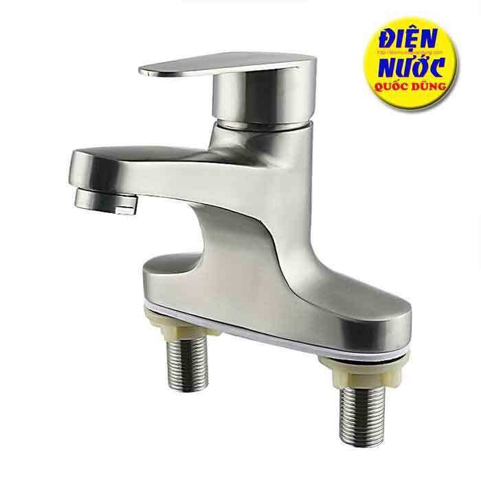 Vòi lavabo nóng lạnh 304, vòi lavabo nóng lạnh xi rẻ