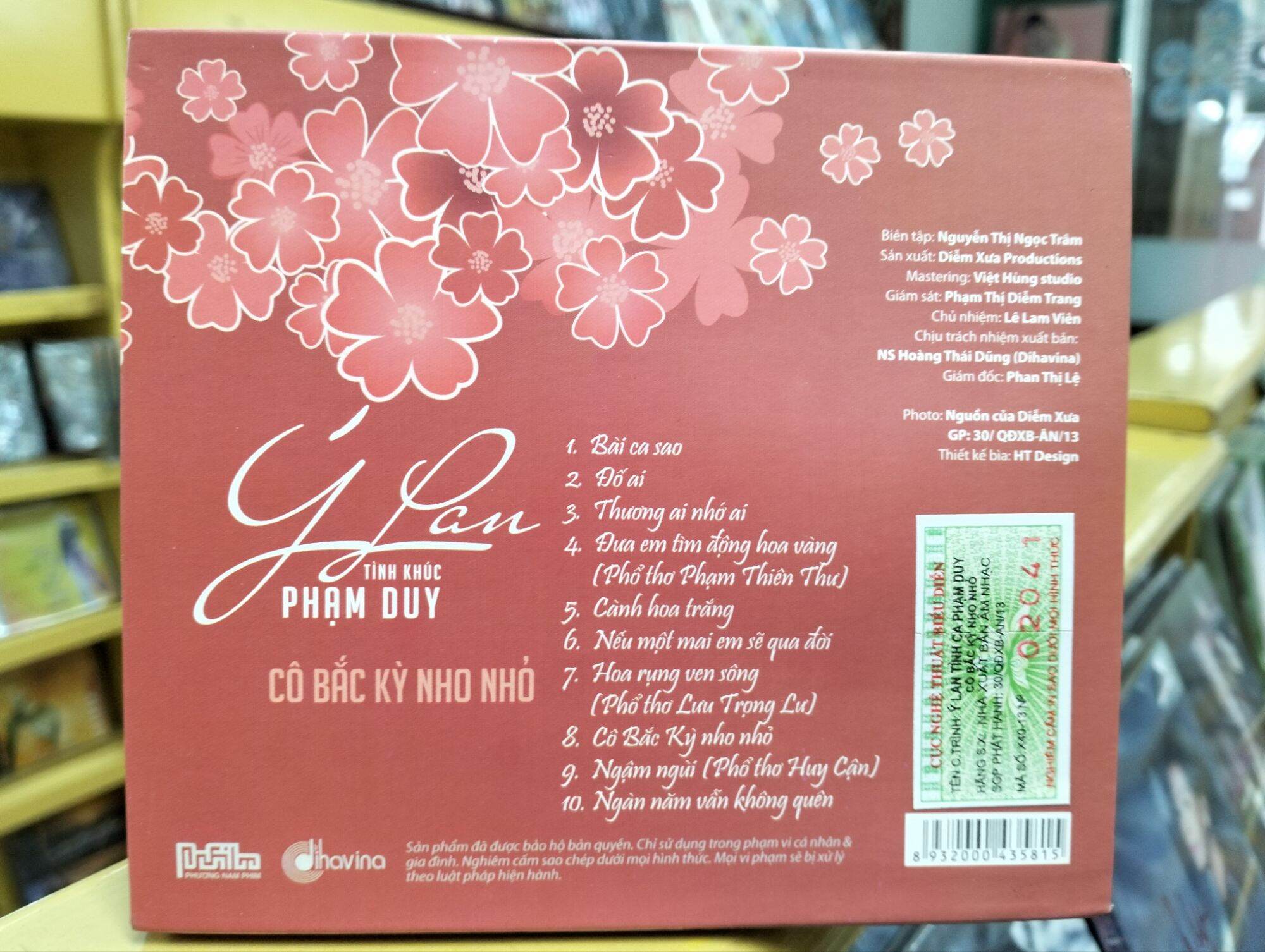 Đĩa CD - Ý Lan - Cô Bắc Kỳ Nhớ Nhỏ