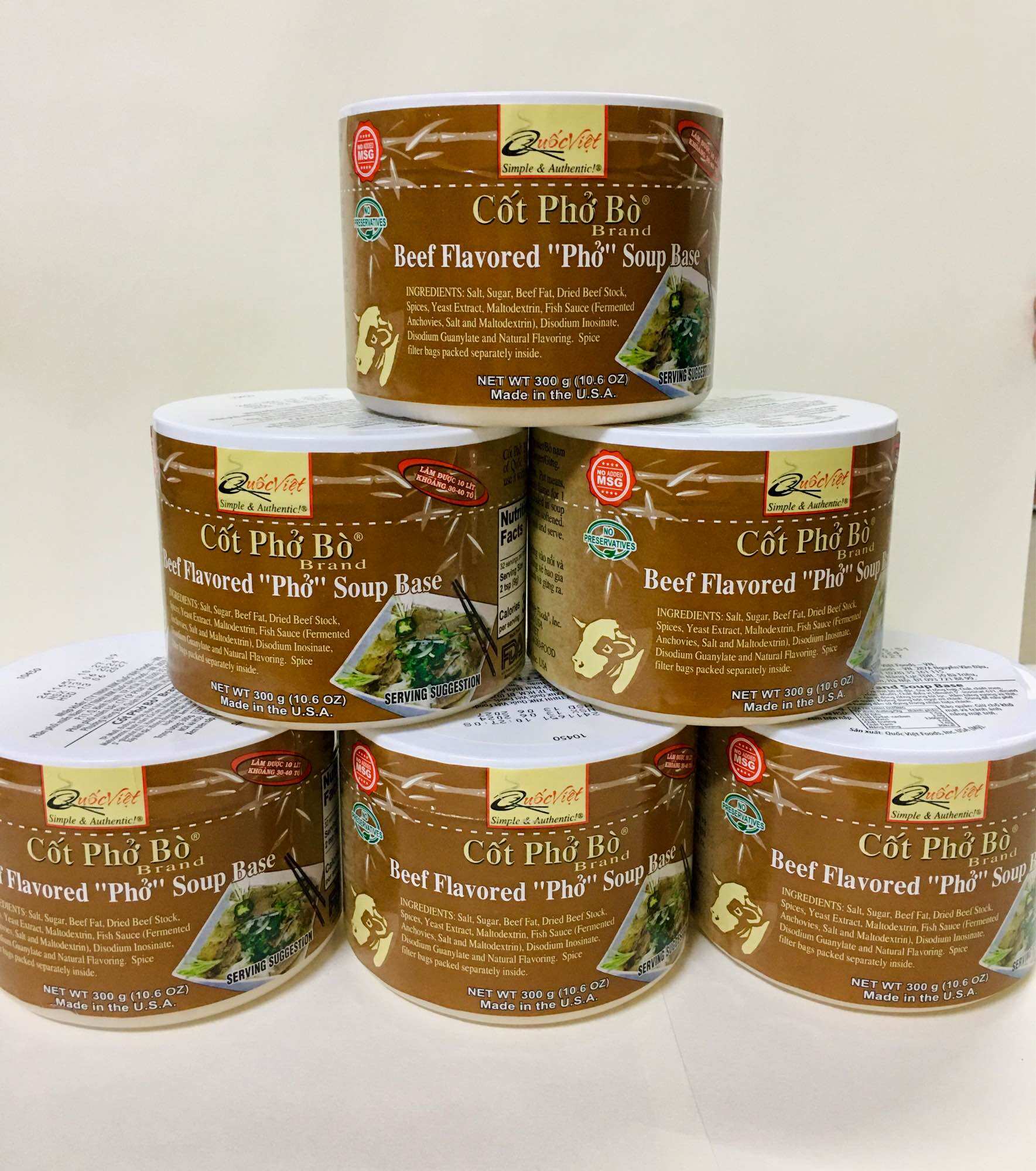 (FREESHIP) Cốt phở bò Quốc Việt foods 300gr (DATE MỚI)