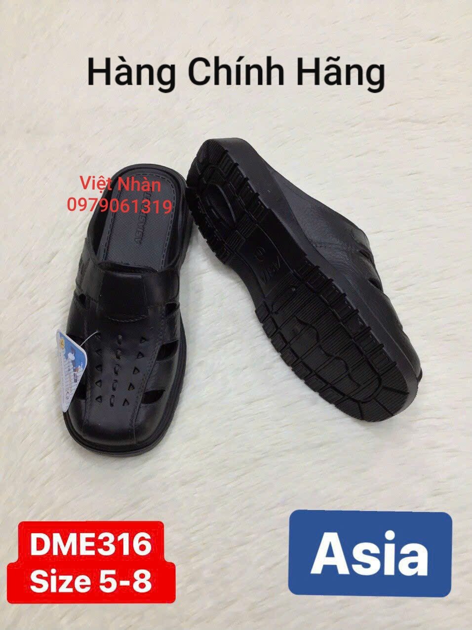 Sục Nhựa Asia Cho Nam siêu nhẹ, siêu bền, siêu êm chân, chống trơn trượt tốt