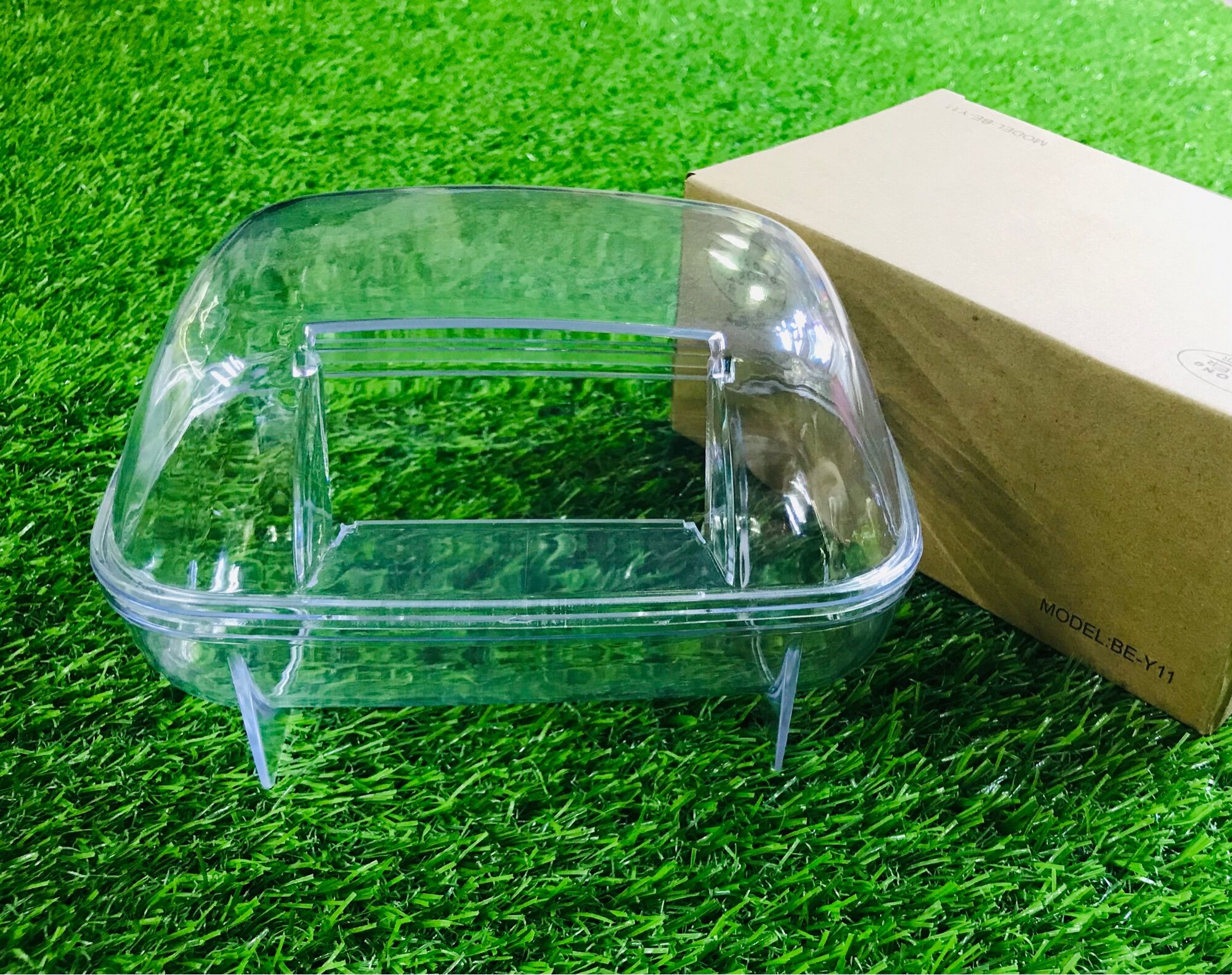 Nhà tắm mica vuông size đại cho hamster