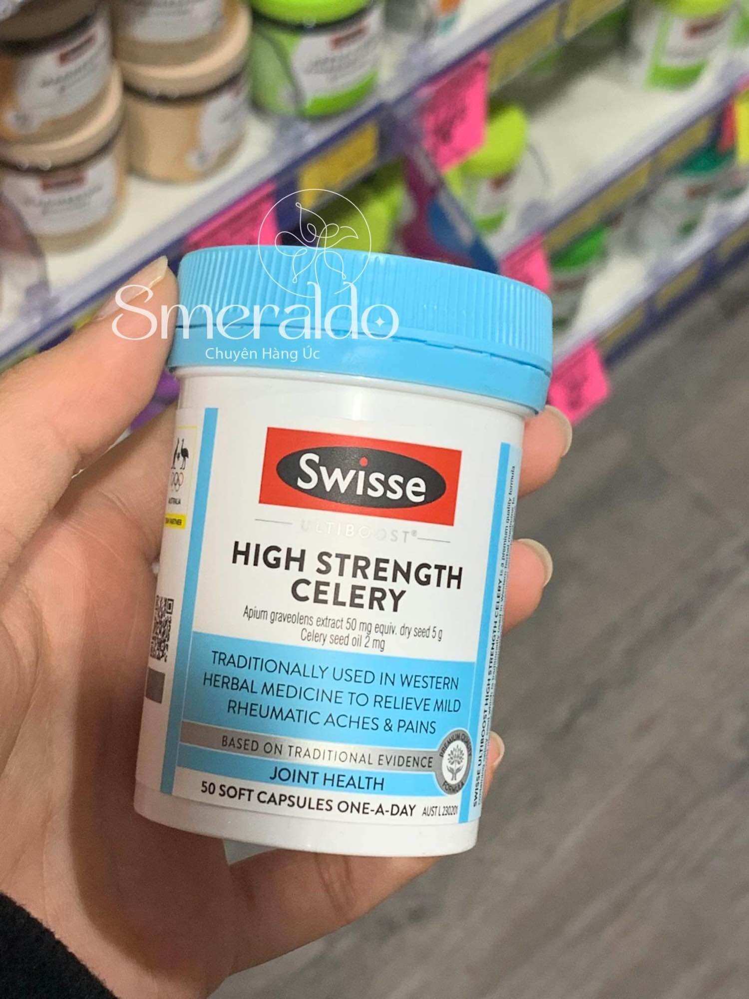 Viên Gout Swisse High Strength Celery 50 viên