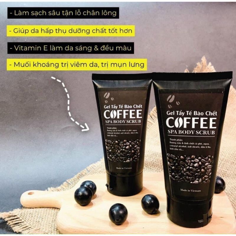 Tẩy tế bào chết cafe