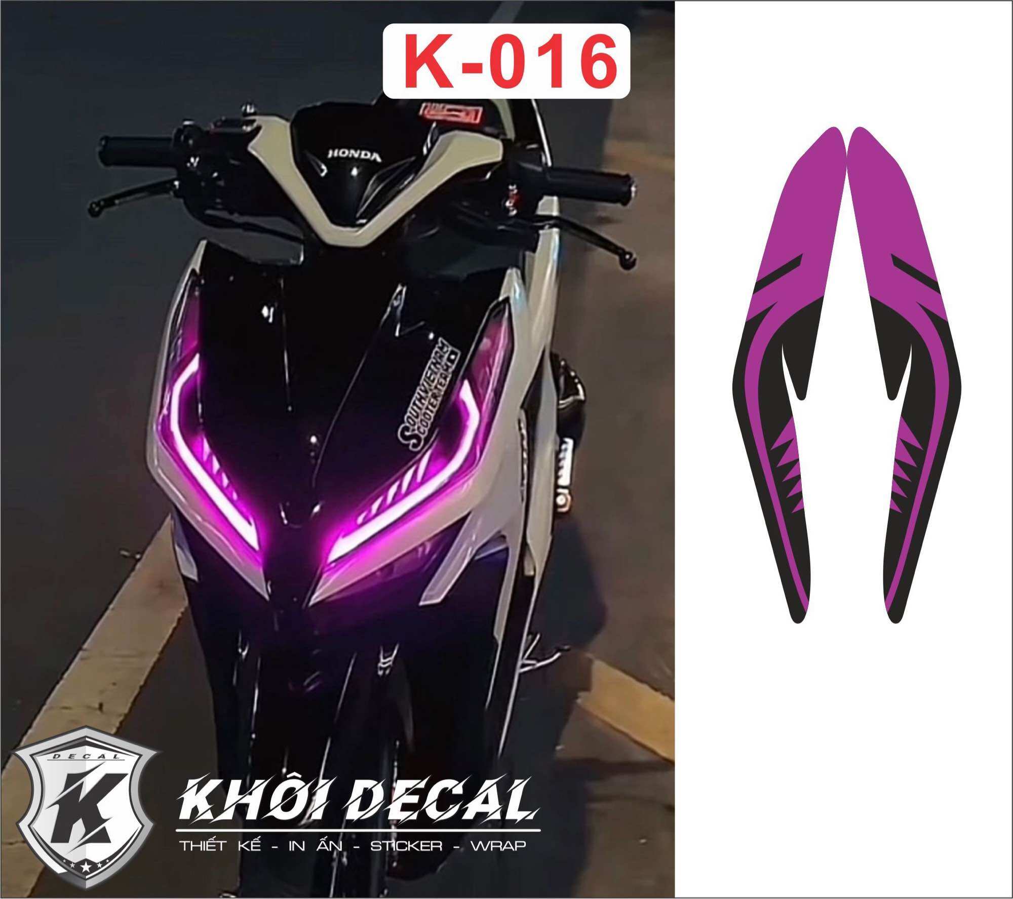 Decal dán đèn Demi Vario 2018-2023