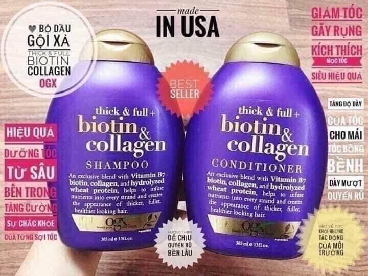 Dầu gội xả Biotin Mỹ ngăn rụng tóc, kích thích mọc tóc 385ml
