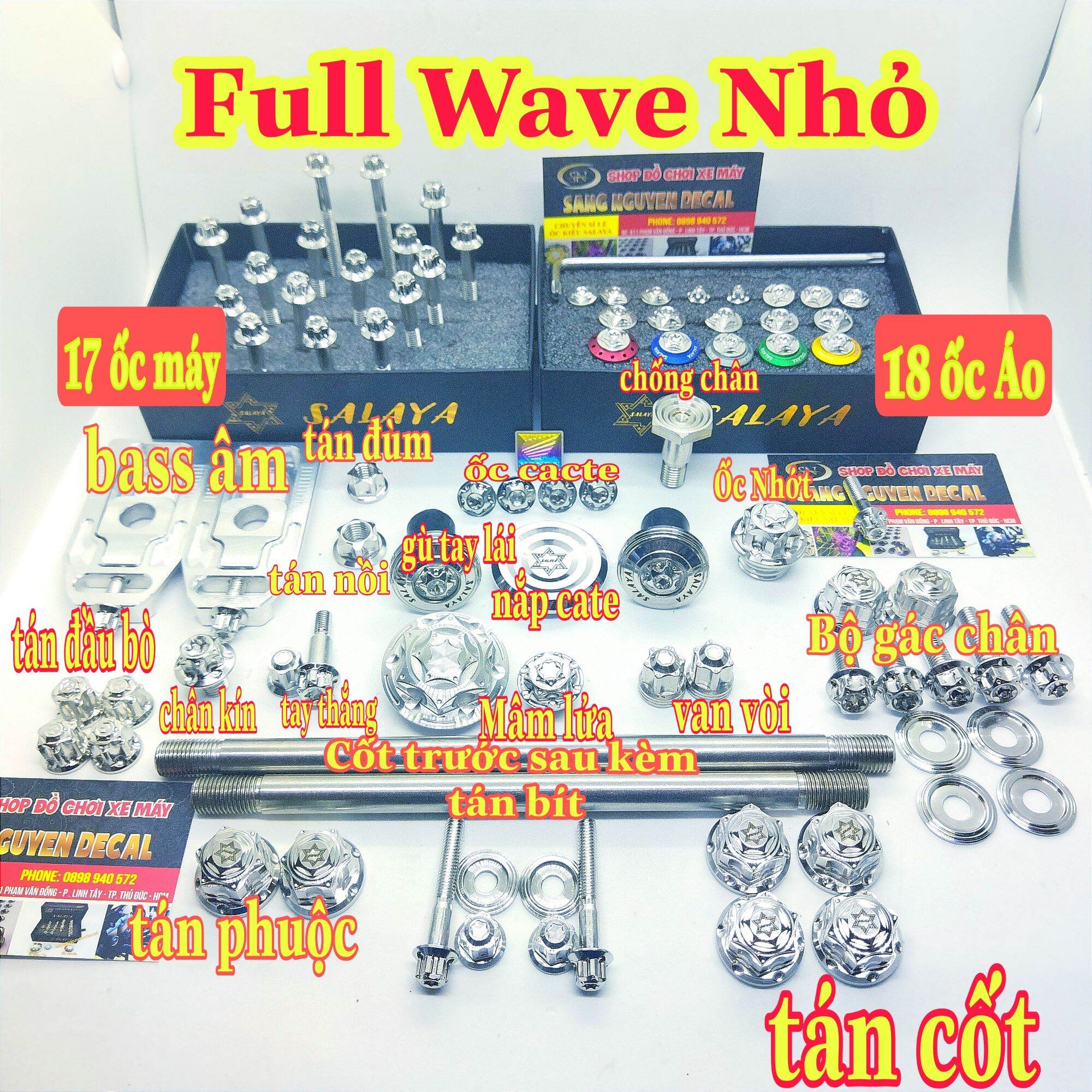 full ốc salaya xe wave nhỏ