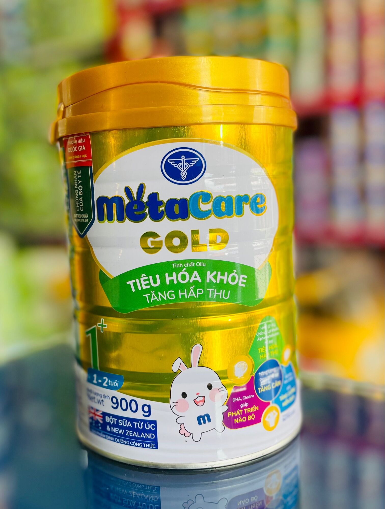 [Combo 2 Lon] Sữa bột Metacare Gold 1+ 900g