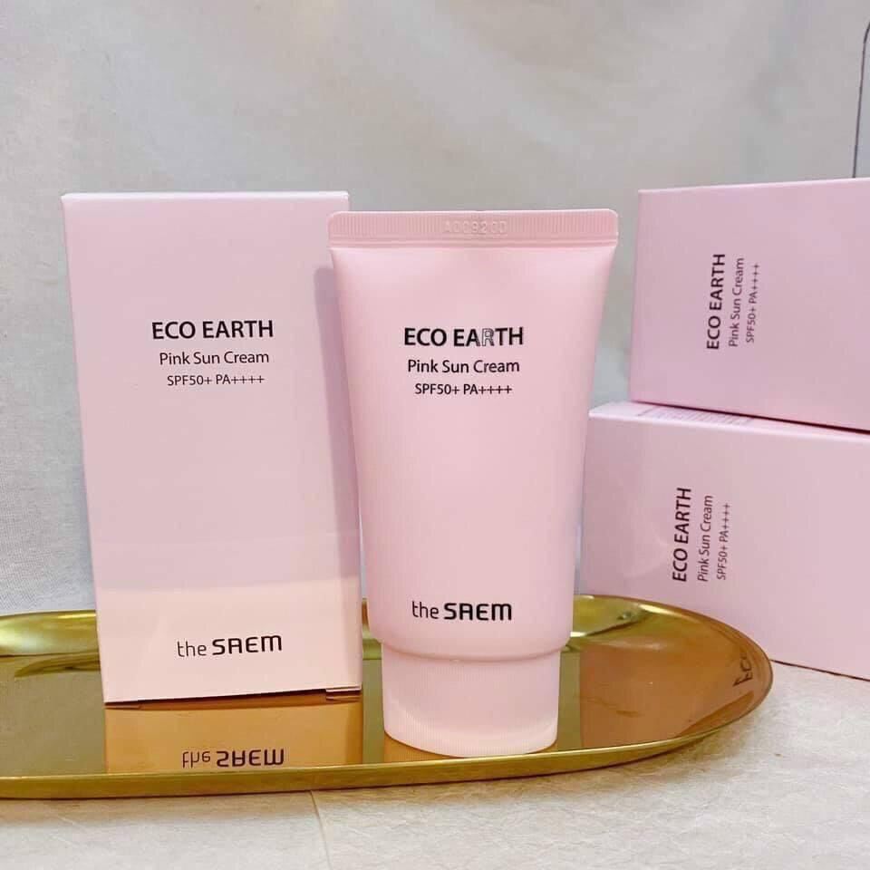 Kem chống nắngThe Saem Eco Earth Power Pink cao cấp