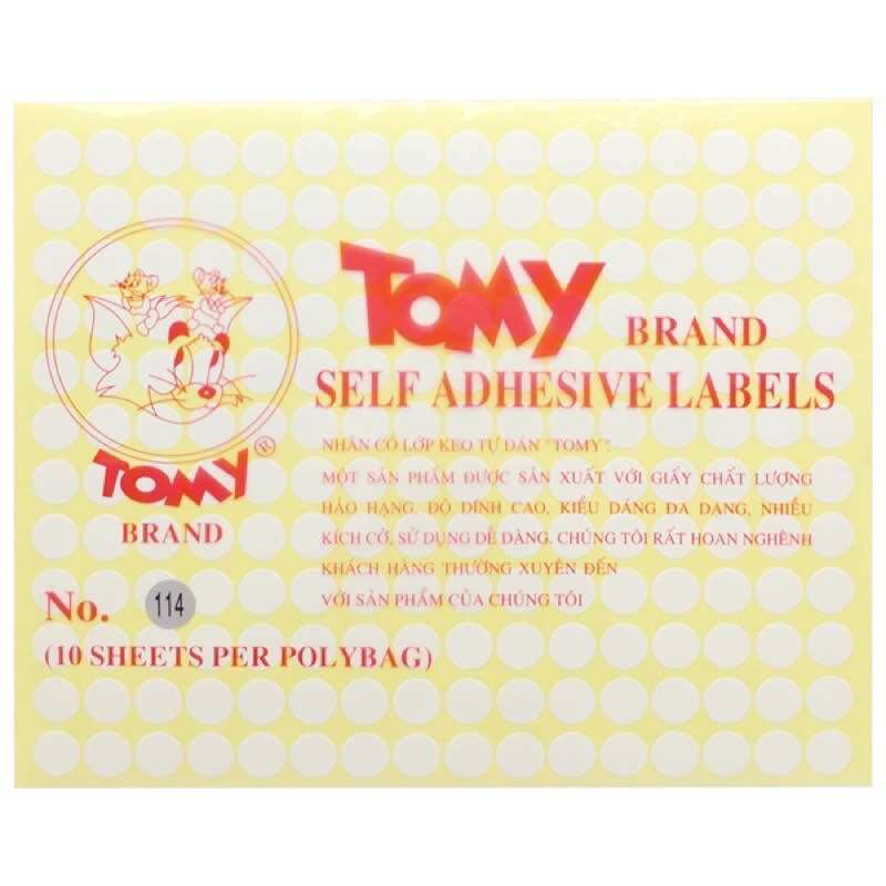 Tomy A5 Sticker Paper in All Sizes (1 Pack of 10 Sheets)