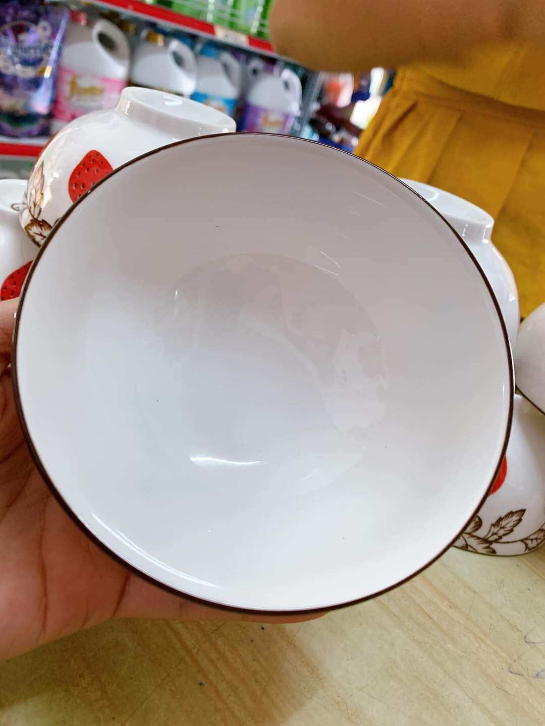 Bộ chén sứ tráng men cao cấp trái 🍓🍓. 10 cái