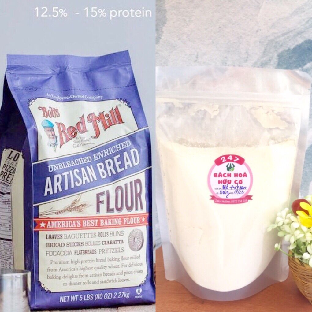 Bột làm bánh mì artisan bob’s red mill từ bao lớn 11,3 kg tiết kiệm- date 02/2023