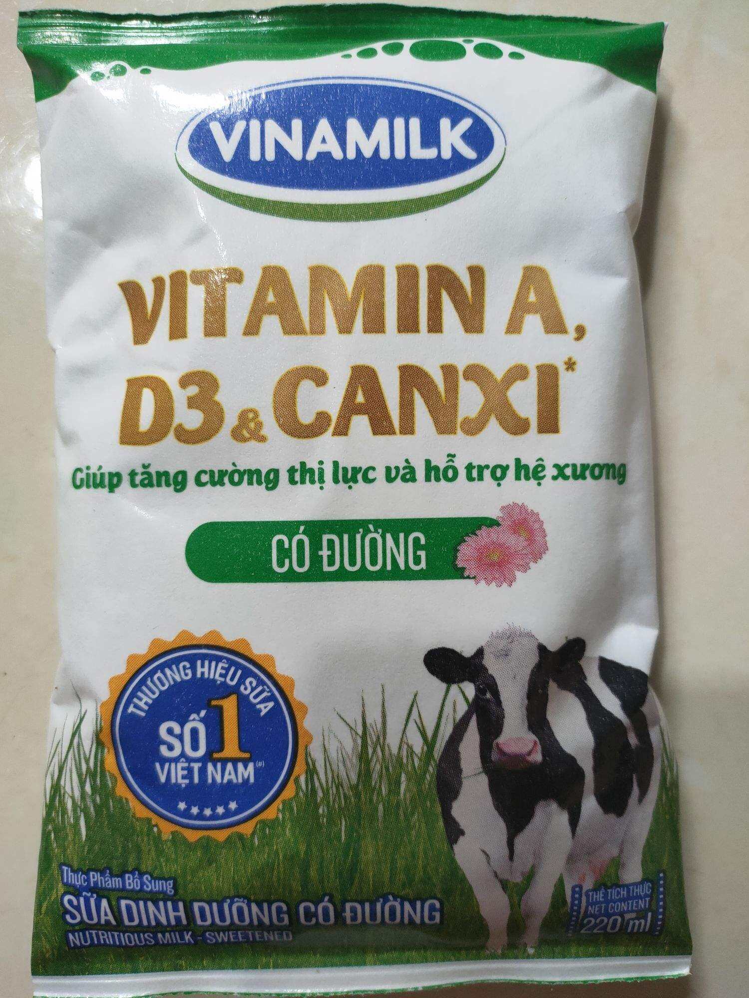 sữa dinh dưỡng có đường 220ml