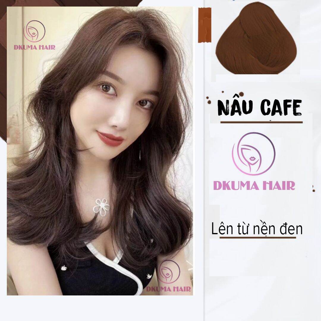 Màu nhuộm nâu cafe dkumahair
