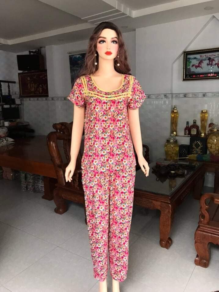 Bộ tôn dài 2 da hoa nhí (size 40-67kg