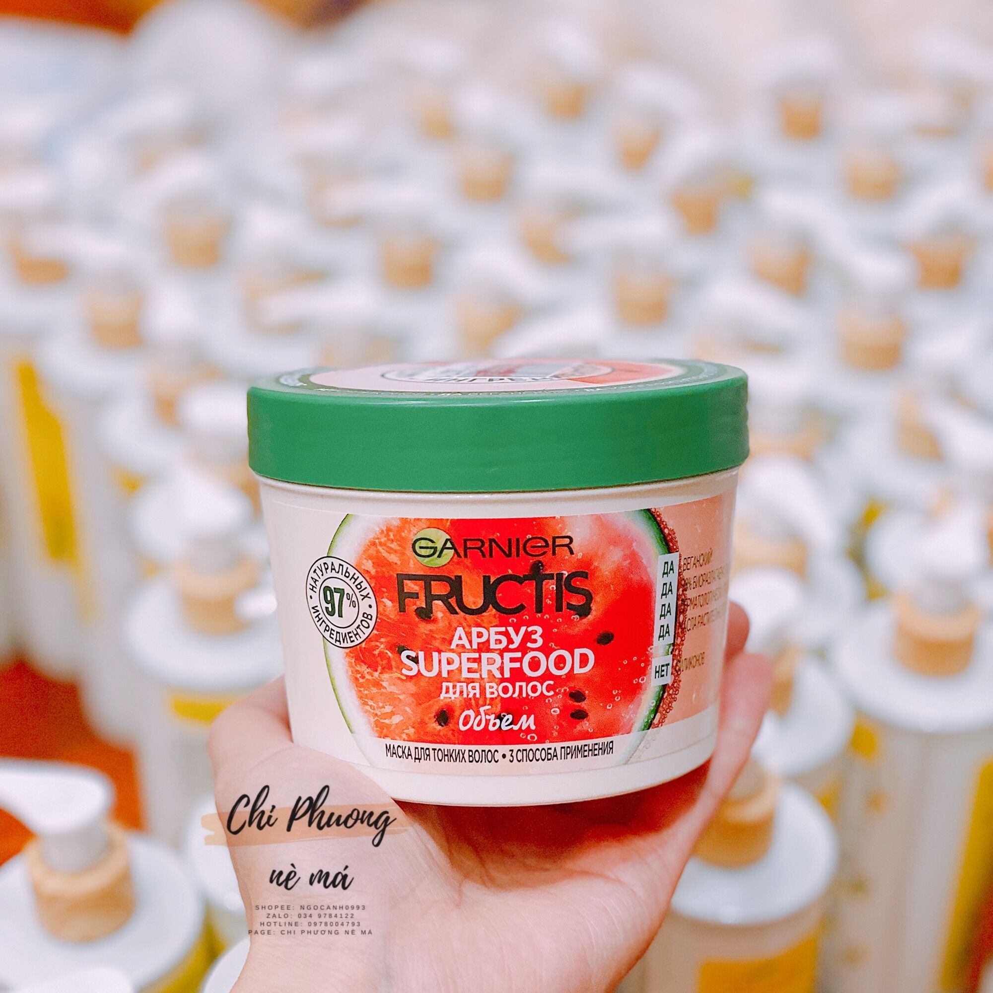 Ủ TÓC GARNIER FRUCTIS SUPERFOOD 390ML (BILL NGA)