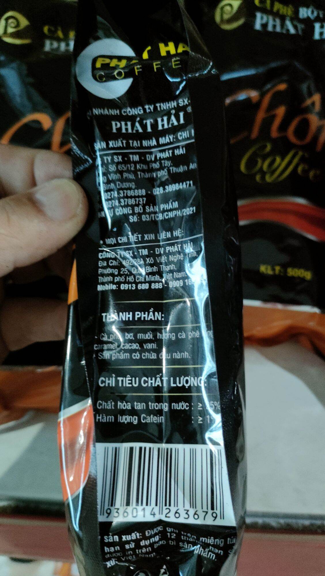 Cafe Chồn Phát Hải ( gói 500g)