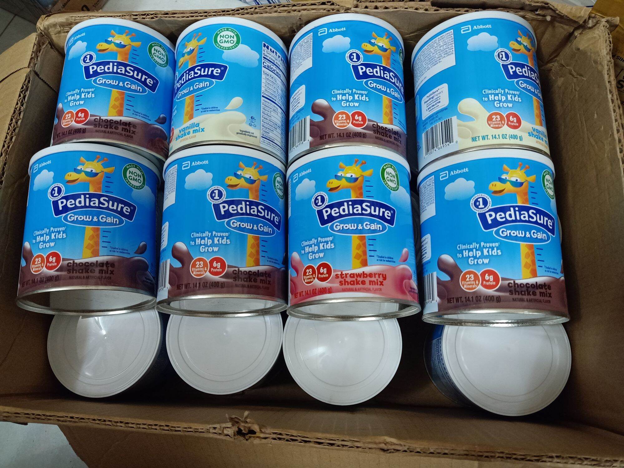 Sữa Pediasure Mỹ grow & Gain 400g ( vani , socola)
