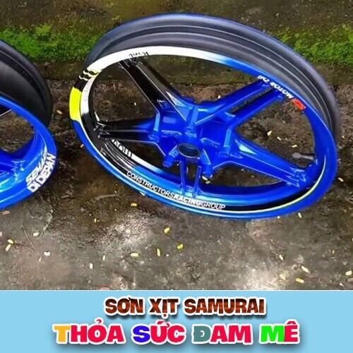 Sơn samurai  màu xanh gp y3973